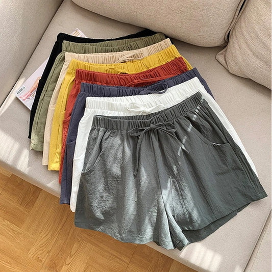 Casual Woman Linen Shorts